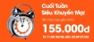 Cuối tuấn siêu khuyến mại của Jetstar. Giá chỉ từ 155.000 đồng.
